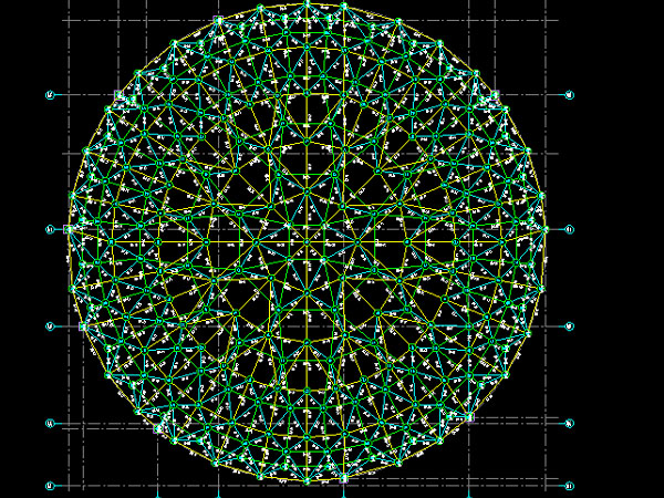 乐清明光正元广场圆形网架