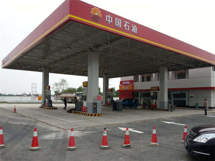 乐清加油站钢结构网架案例20