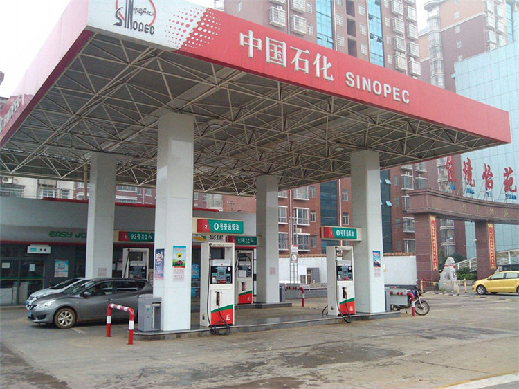 乐清加油站钢结构网架案例4