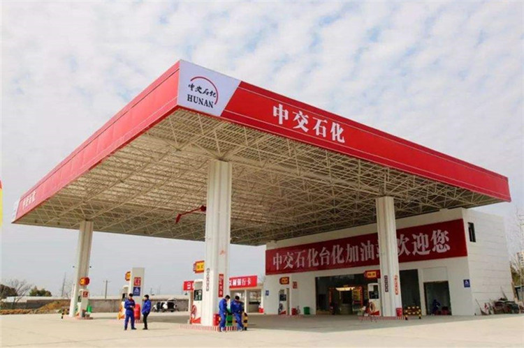 乐清加油站钢结构网架案例6
