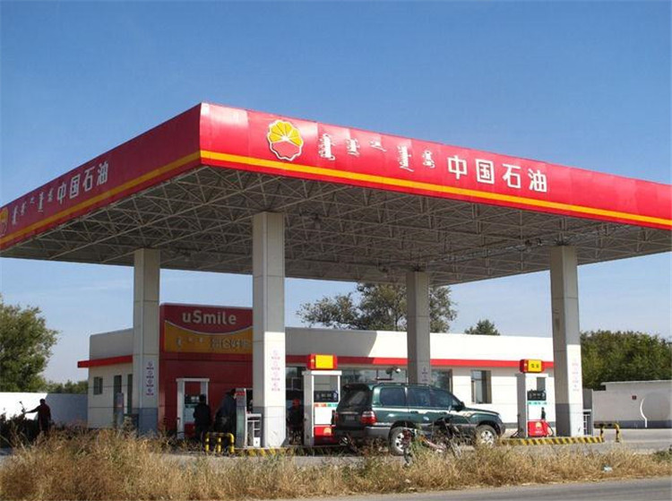 乐清加油站钢结构网架案例1